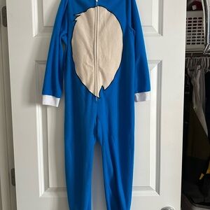 Blue Sonic the Hedgehog onesie youth size S (6/7)